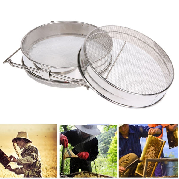 Stainless Steel Beekeeping Tool Double-layer Honey Filter, Honey Filter