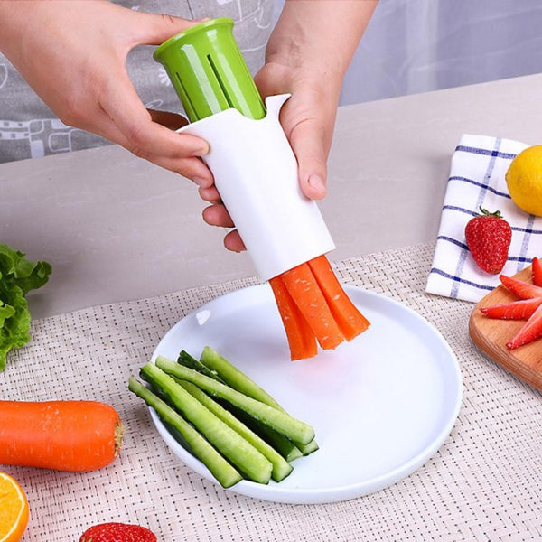 Vegetable Cucumber Divider Carrot Slicer Splitter Gadget Cutting Tool, Carrot Slicer