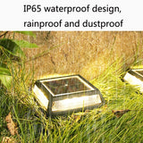 Waterproof 12 LED Solar Lawn Lamp Garden Yard Fence Path Street Night Light, Warm Light