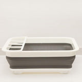 Foldable Dish Rack Tableware Rack Portable Bowl Rack Bowl Sink Design Drainage Basket