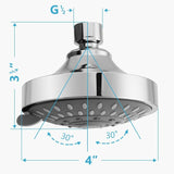 Pressurized Water-saving Chrome-plated Hand-held Bathroom with Adjustable Shower Head, Chrome-plated Adjustable Shower