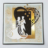 Wedding Couple Series Knife Mold Scrapbook Album Greeting Card Embossing Mold, Wedding Couple Series