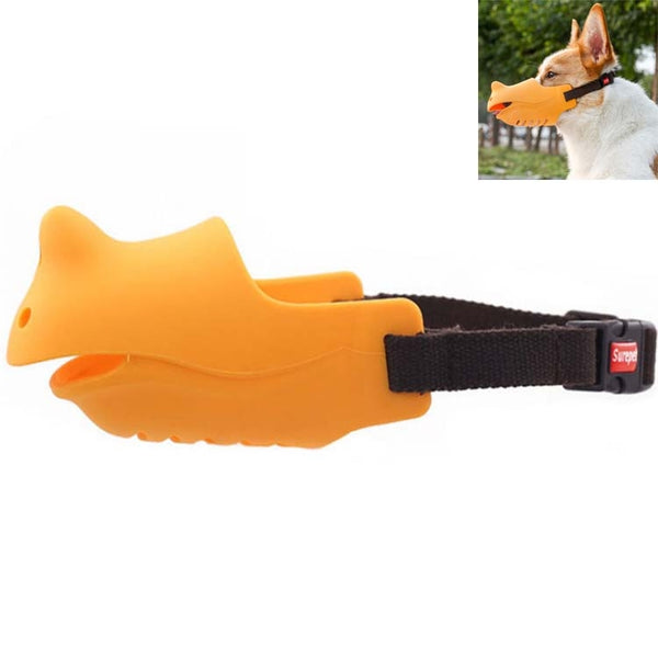 Pet Dog Muzzle Anti-bite Anti-call Silicone Muzzle, XL