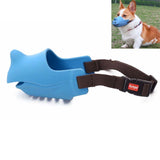 Pet Dog Muzzle Anti-bite Anti-call Silicone Muzzle, XL