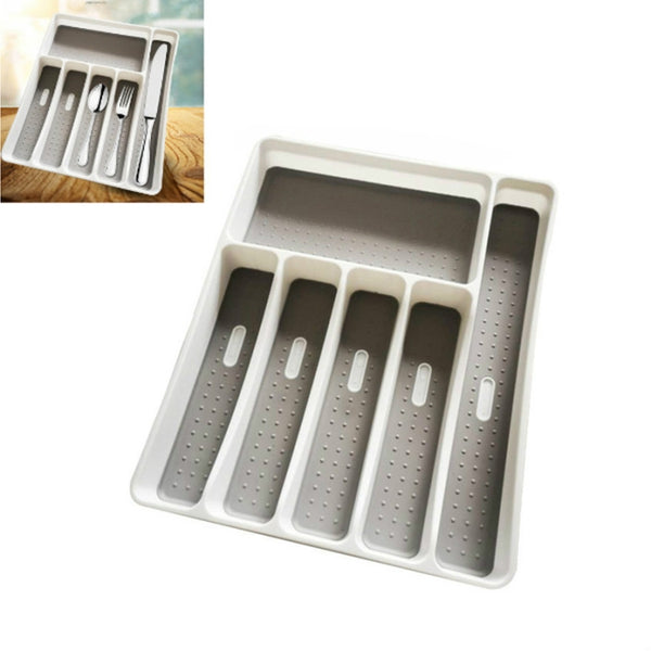 Drawer Cutlery Tray Cutlery Storage Box Plastic Partition Storage Tray