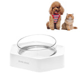 Pet Inclined Mouth Anti-tipping Dog and Cat Plastic Bowl Water Dispenser, Single Bowl, Double Bowl