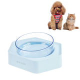 Pet Inclined Mouth Anti-tipping Dog and Cat Plastic Bowl Water Dispenser, Single Bowl, Double Bowl