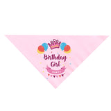 Pet Birthday Saliva Towel Double Cotton Triangle Scarf, Double Cotton Triangle Scarf