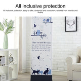 Simple Vertical Cabinet Type All Inclusive Air Conditioning Fabric Dust Cover, 170x50x30cm Dark Grid Bear