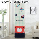 Simple Vertical Cabinet Type All Inclusive Air Conditioning Fabric Dust Cover, 170x50x30cm Dark Grid Bear