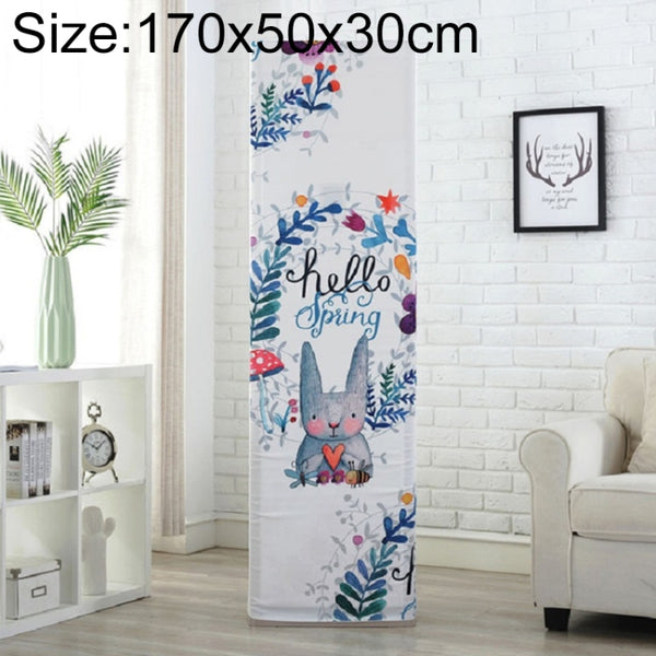 Simple Vertical Cabinet Type All Inclusive Air Conditioning Fabric Dust Cover, 170x50x30cm Rabbit