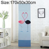 Simple Vertical Cabinet Type All Inclusive Air Conditioning Fabric Dust Cover, 170x50x30cm Flamingo