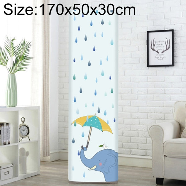 Simple Vertical Cabinet Type All Inclusive Air Conditioning Fabric Dust Cover, 170x50x30cm Raindrop