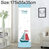 Simple Vertical Cabinet Type All Inclusive Air Conditioning Fabric Dust Cover, 175x55x35cm Sailboat