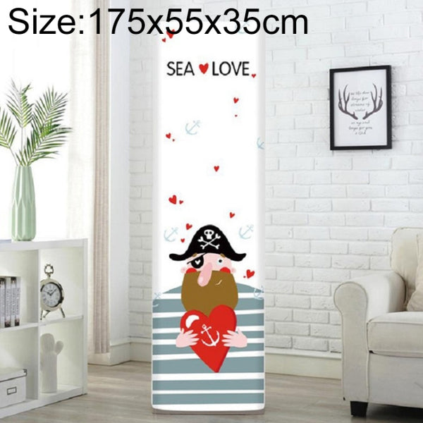 Simple Vertical Cabinet Type All Inclusive Air Conditioning Fabric Dust Cover, 175x55x35cm Pirate