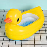 Small Yellow Duck Baby Inflatable Bathtub can Sit and Fold Portable Bathtub, Portable Bathtub