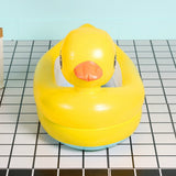 Small Yellow Duck Baby Inflatable Bathtub can Sit and Fold Portable Bathtub, Portable Bathtub