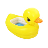 Small Yellow Duck Baby Inflatable Bathtub can Sit and Fold Portable Bathtub, Portable Bathtub