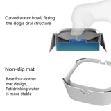 Pet Drinking Water Bowl Floating Not Wet Mouth Bowl Cat Dog Drinking Water Artifact, Blue, White, Grey, Pink