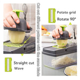 Vegetable Cutter Kitchen Slicer Fruit Cutter Potato Peeler Carrot Cheese Grater Vegetable Slicer, Vegetable Cutter