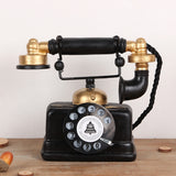 Resin Turntable Phone Model Creative Home Office Porch Ornament Decoration, Resin Turntable Phone