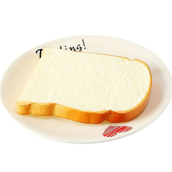 PU Simulation Bread Slice Model Photography Props Home Decoration Window Display, Bread Slice