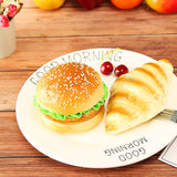 PU Simulation Burger Model Fake Bread Ornaments Photography Props Home Decoration Window Display, Burger Model