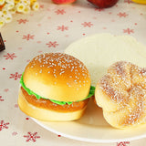 PU Simulation Burger Model Fake Bread Ornaments Photography Props Home Decoration Window Display, Burger Model