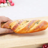 PU Simulation S-shaped Sesame Bread Model Photography Props Home Engineering Window Display, S-shaped Sesame Bread