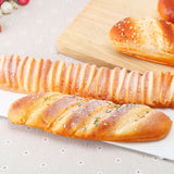 PU Simulation S-shaped Sesame Bread Model Photography Props Home Engineering Window Display, S-shaped Sesame Bread