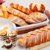 PU Simulation S-shaped Sesame Bread Model Photography Props Home Engineering Window Display, S-shaped Sesame Bread