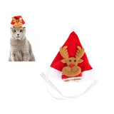 Pet Headwear Christmas Headband Hood Hat Small and Medium Cat Dog Cap