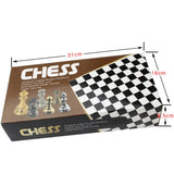 Zinc Alloy Simple European Chess Board Chess Set, European Chess Set