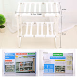 Stainless Steel Double Layer Adjustable Telescopic Sink Shelf Dishes Condiment Kitchen Rack, Kitchen Rack