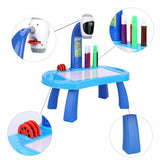 Intelligent Children Projector Early Education Learning Drawing Board Game Puzzle Painting Toy Set