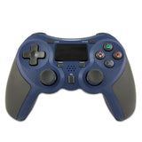 Rubberized Wireless Game Controller Bluetooth Handle for PS4 Host