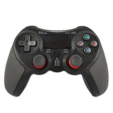 Rubberized Wireless Game Controller Bluetooth Handle for PS4 Host