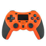 Rubberized Wireless Game Controller Bluetooth Handle for PS4 Host