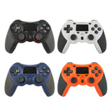 Rubberized Wireless Game Controller Bluetooth Handle for PS4 Host