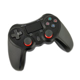 Rubberized Wireless Game Controller Bluetooth Handle for PS4 Host