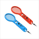 BODE Left and Right Small Handle Tennis Racket NS Game Grip Sports Game Handle TNS1843 for Switch, Tennis Racket (Red and blue)