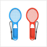 BODE Left and Right Small Handle Tennis Racket NS Game Grip Sports Game Handle TNS1843 for Switch, Tennis Racket (Red and blue)