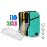 iplay Host Storage Bag Tempered Film + Rocker Cap + Protective Shell 7 in 1 Protection Bag Soft Bag Set For Switch Lite