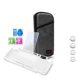 iplay Host Storage Bag Tempered Film + Rocker Cap + Protective Shell 7 in 1 Protection Bag Soft Bag Set For Switch Lite