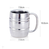 Stainless Steel Beer Cup Mugs Outdoor Camping Western Tea Coffee Cup Insulated Portable Water Cup Drinkware with Handle, Outdoor Beer Cup