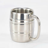 Stainless Steel Beer Cup Mugs Outdoor Camping Western Tea Coffee Cup Insulated Portable Water Cup Drinkware with Handle, Outdoor Beer Cup