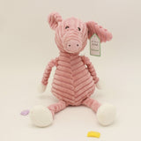 Striped Animal Plush Toy Doll Creative Animal Doll, Monkey 15cm, Fox 15cm, Panda 15cm, Elephant 15cm, Dog 15cm, Pig 15cm, Lion 15cm, Gray Rabbit 15cm, Pink Rabbit 15cm, Rhinoceros 15cm, Duck 15cm, Bear 15cm, Monkey 33cm, Fox 33cm, Panda 33cm