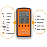 Wireless Remote BBQ Thermometer Dual Probe Digital Cooking Meat Food Oven Thermometer, DTH-106