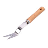 Thick Stainless Steel Weeder Wooden Handle Root Picking Tool, Wooden Handle Root Picking Tool