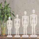 Wooden Puppet Toy Humanoid Art Sketch Model Joint Doll, 4.5 Inch, 5.5 Inch, 8 Inch, 12 Inch, 16 Inch